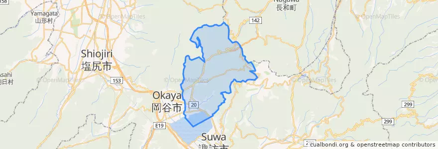 Mapa de ubicacion de 시모스와마치.