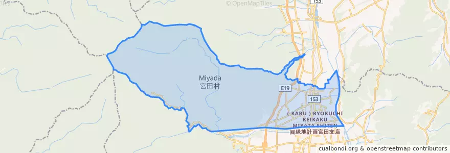 Mapa de ubicacion de Miyada.