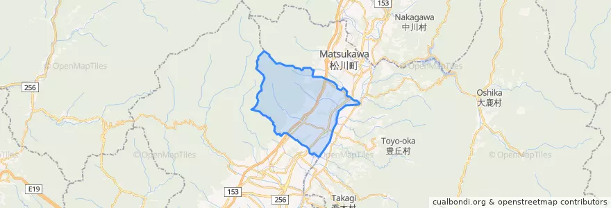 Mapa de ubicacion de 高森町.