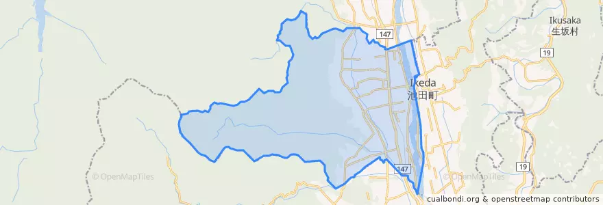 Mapa de ubicacion de 松川村.