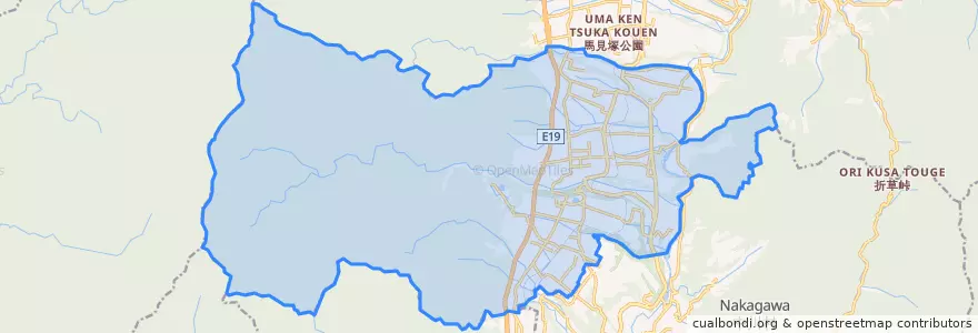 Mapa de ubicacion de 飯島町.