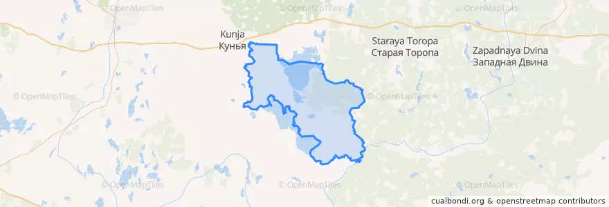 Mapa de ubicacion de Каськовская волость.