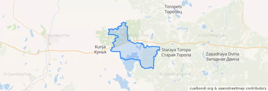 Mapa de ubicacion de Жижицкая волость.