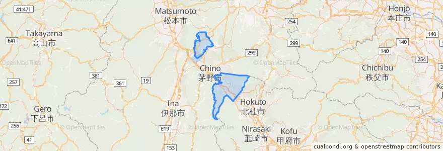 Mapa de ubicacion de 스와 군.