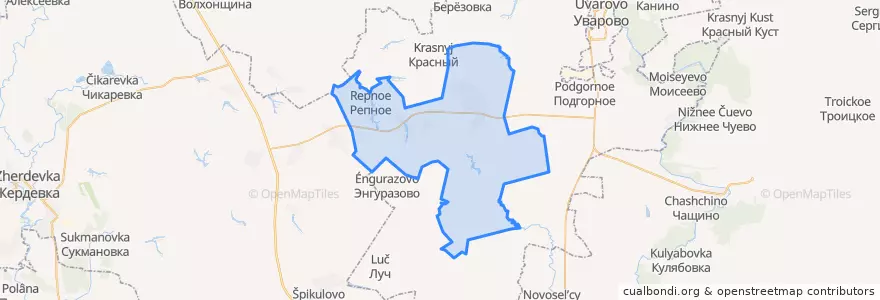 Mapa de ubicacion de Моисеево-Алабушский сельсовет.