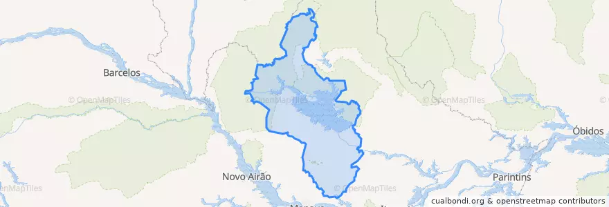Mapa de ubicacion de Microrregião de Rio Preto da Eva.