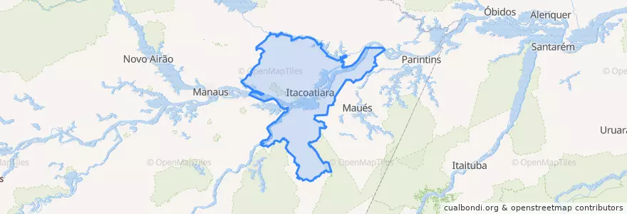 Mapa de ubicacion de Microrregião de Itacoatiara.