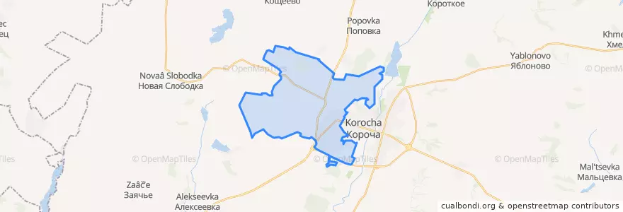 Mapa de ubicacion de Погореловское сельское поселение.