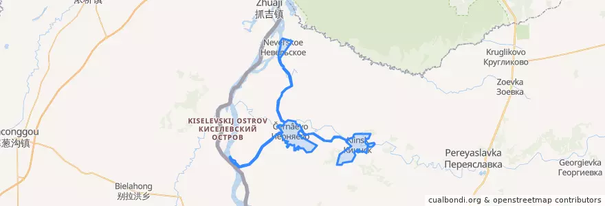 Mapa de ubicacion de Черняевское сельское поселение.