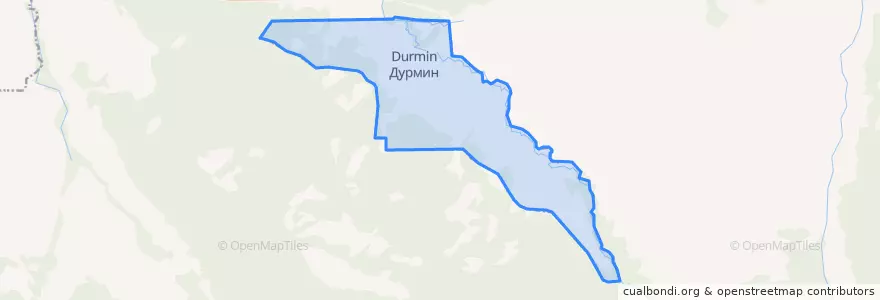 Mapa de ubicacion de сельское поселение Дурмин.
