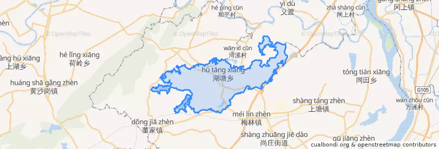 Mapa de ubicacion de 湖塘乡.