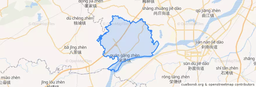 Mapa de ubicacion de 泉港镇.