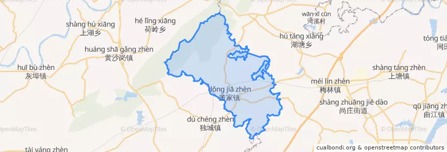 Mapa de ubicacion de 董家镇.