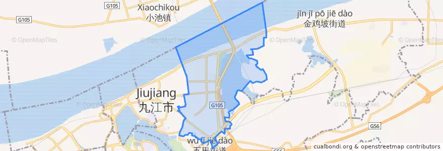 Mapa de ubicacion de 白水湖街道.