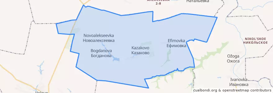 Mapa de ubicacion de Спасский сельсовет.