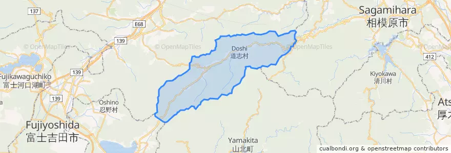 Mapa de ubicacion de Doshi.