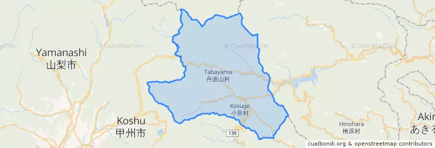 Mapa de ubicacion de Китацуру.