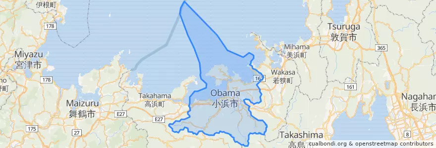 Mapa de ubicacion de Obama.
