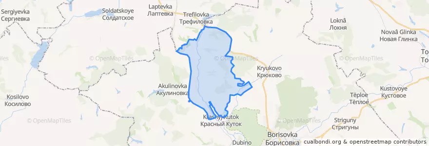 Mapa de ubicacion de Октябрьско-Готнянское сельское поселение.