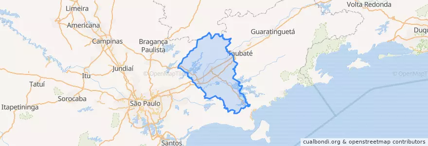 Mapa de ubicacion de Região Imediata de São José dos Campos.