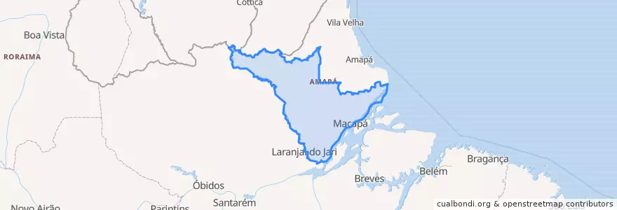 Mapa de ubicacion de Região Geográfica Intermediária de Macapá.