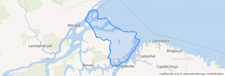 Mapa de ubicacion de Microrregião de Arari.