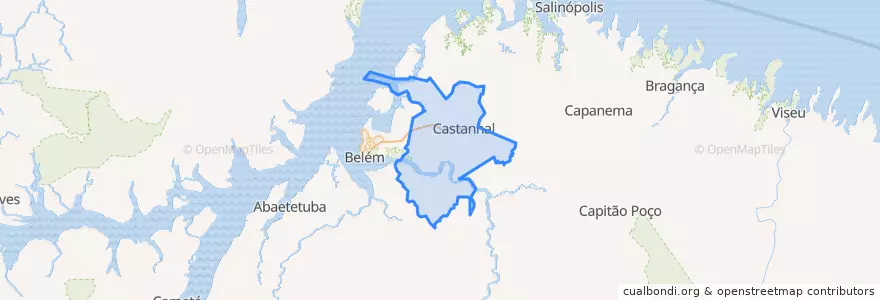 Mapa de ubicacion de Microrregião de Castanhal.