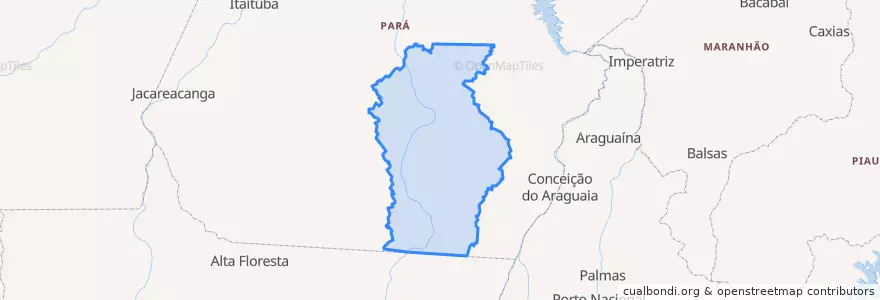 Mapa de ubicacion de Microrregião de São Felix do Xingu.