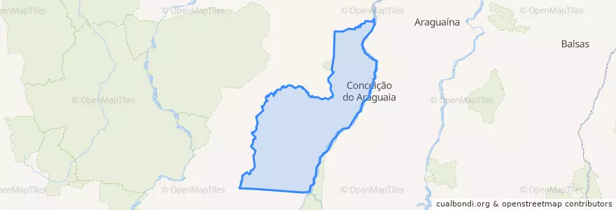 Mapa de ubicacion de Microrregião de Conceição do Araguaia.