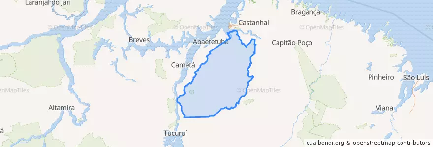 Mapa de ubicacion de Microrregião de Tomé-Açu.