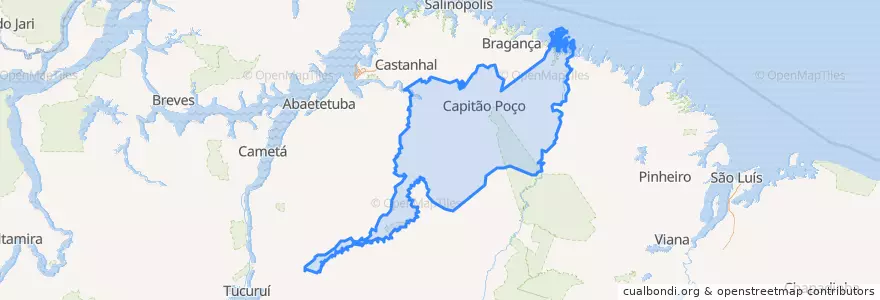 Mapa de ubicacion de Microrregião de Guamá.