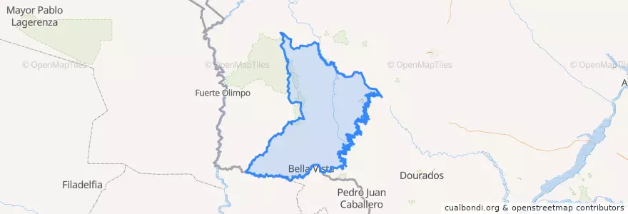 Mapa de ubicacion de Microrregião de Bodoquena.
