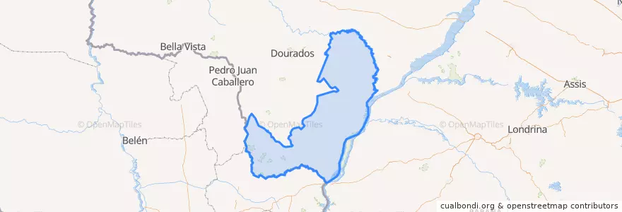 Mapa de ubicacion de Microrregião de Iguatemi.