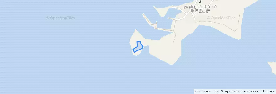 Mapa de ubicacion de Dongyuping Island.
