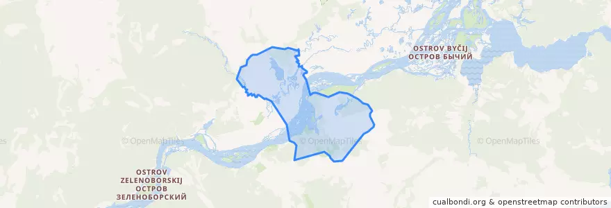 Mapa de ubicacion de Быстринское сельское поселение.