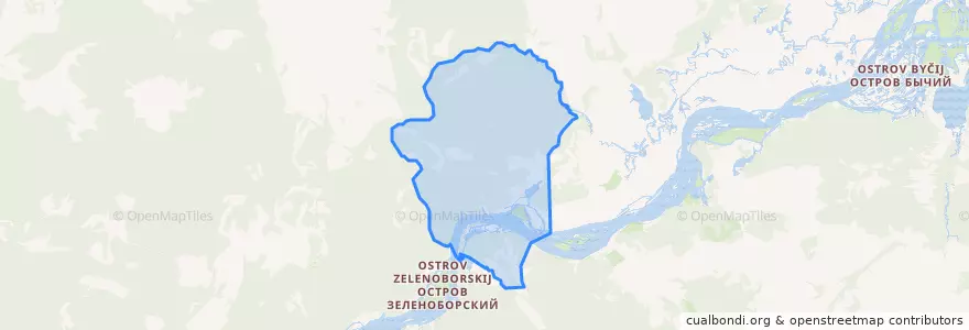 Mapa de ubicacion de Киселёвское сельское поселение.