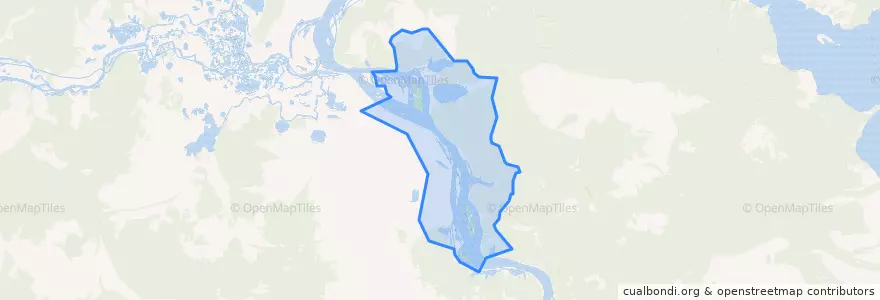 Mapa de ubicacion de Сусанинское сельское поселение.
