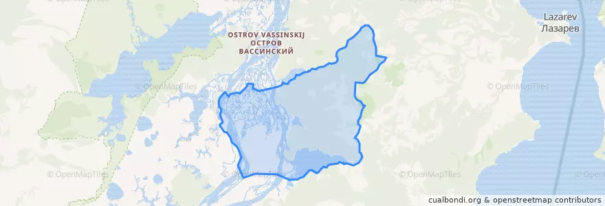 Mapa de ubicacion de сельское поселение Село Булава.
