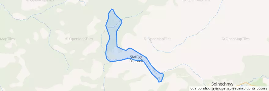 Mapa de ubicacion de Горненское сельское поселение.