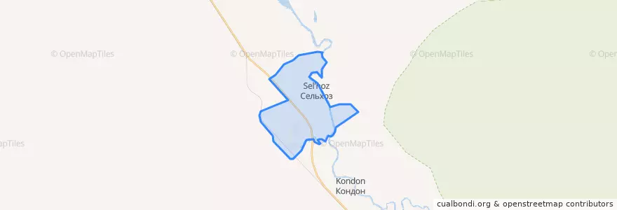 Mapa de ubicacion de Харпичанское сельское поселение.