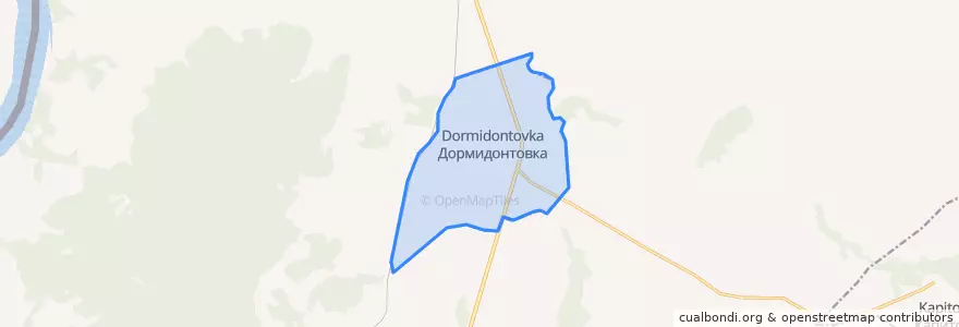 Mapa de ubicacion de сельское поселение Село Дормидонтовка.
