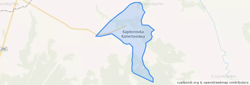 Mapa de ubicacion de сельское поселение Село Капитоновка.