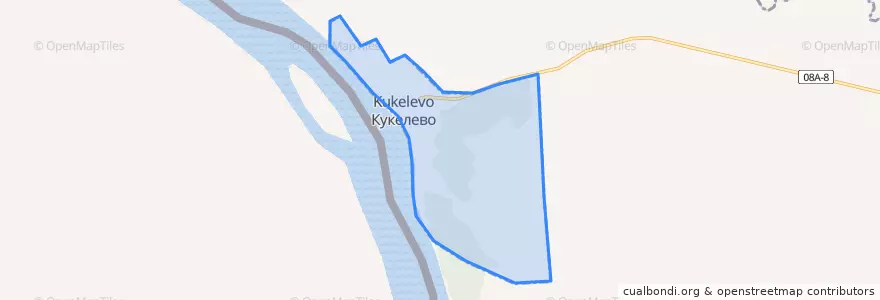 Mapa de ubicacion de сельское поселение Село Кукелево.