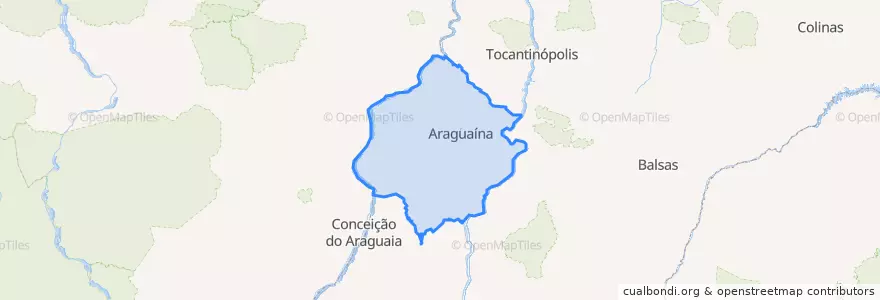 Mapa de ubicacion de Microrregião de Araguaína.