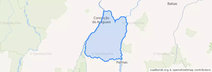 Mapa de ubicacion de Microrregião de Miracema do Tocantins.