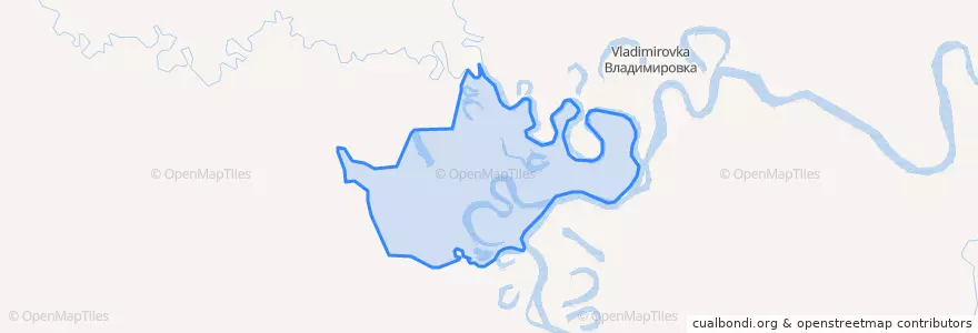 Mapa de ubicacion de сельское поселение Село имени Полины Осипенко.