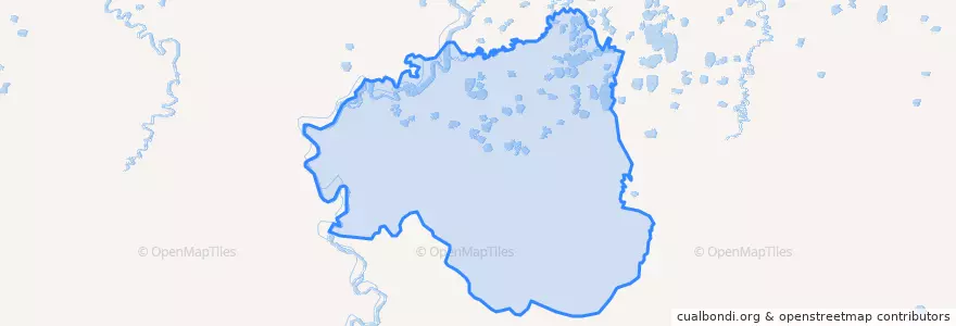 Mapa de ubicacion de Казачинский национальный наслег.