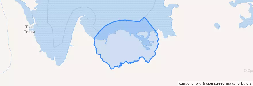 Mapa de ubicacion de Усть-Янский национальный наслег.