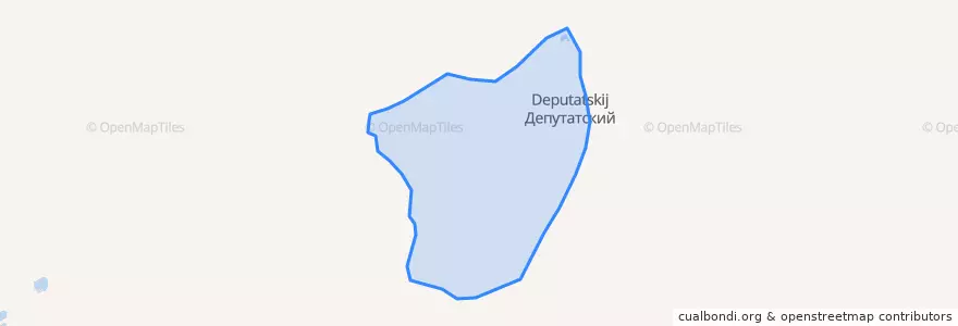 Mapa de ubicacion de городское поселение Депутатский.