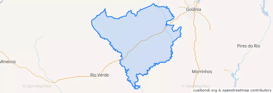 Mapa de ubicacion de Microrregião do Vale do Rio dos Bois.
